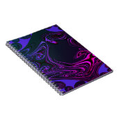 Psychedelic Fractal Spiral Notebook Notitieboek (Rechterzijde)