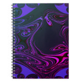 Psychedelic Fractal Spiral Notebook Notitieboek (Voorkant)