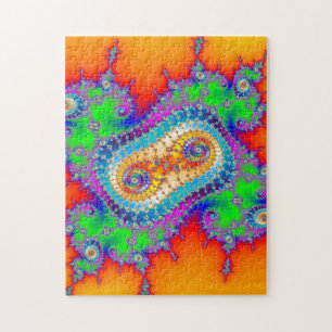 Psychedelic Fractal Spirals Legpuzzel