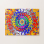 Psychedelic Fractal Spirals Legpuzzel (Horizontaal)