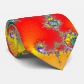 Psychedelic Fractal Spirals Stropdas (Opgerold)