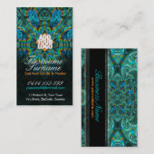 Psychedelic Fractal Spirit met Logo Visitekaartjes (Voorkant / Achterkant)