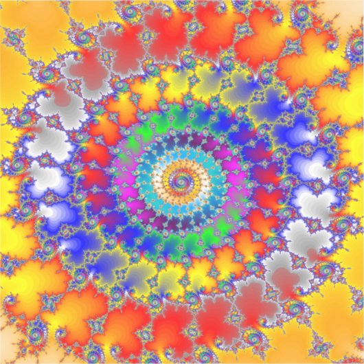 Psychedelic Fractal Sticker (Voorkant)