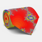 Psychedelic Fractal Stropdas (Opgerold)