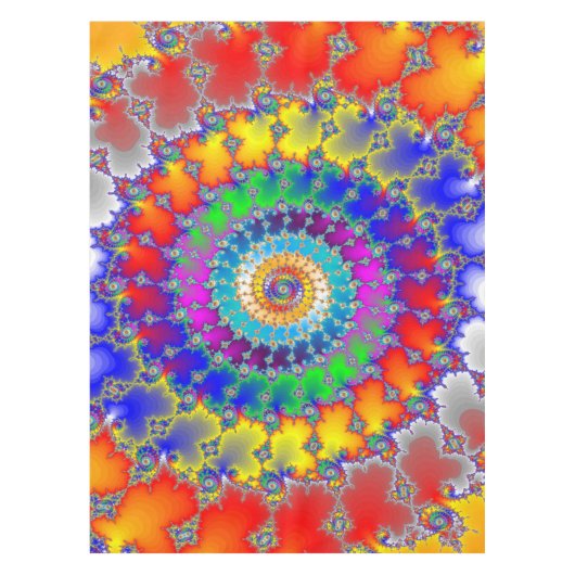 Psychedelic Fractal Tafelkleed (Voorkant)