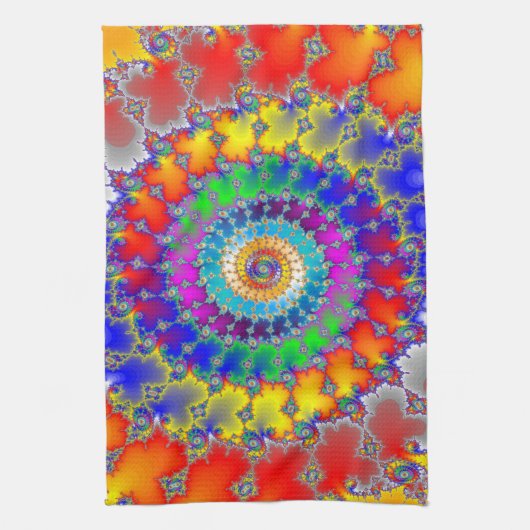 Psychedelic Fractal Theedoek (Verticaal)