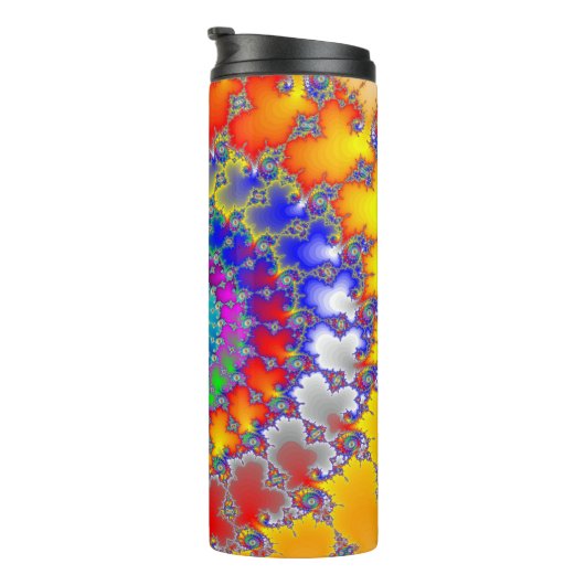 Psychedelic Fractal Thermosbeker (Geroteerd rechts)