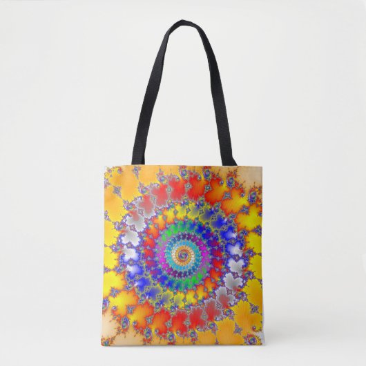 Psychedelic Fractal Tote Bag (Voorkant)