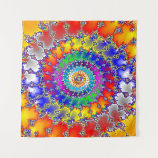 Psychedelic Fractal Wandkleed (Voorkant)