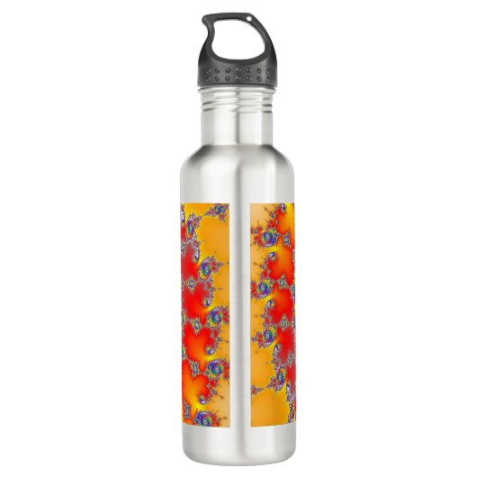 Psychedelic Fractal Waterfles (Achterkant)