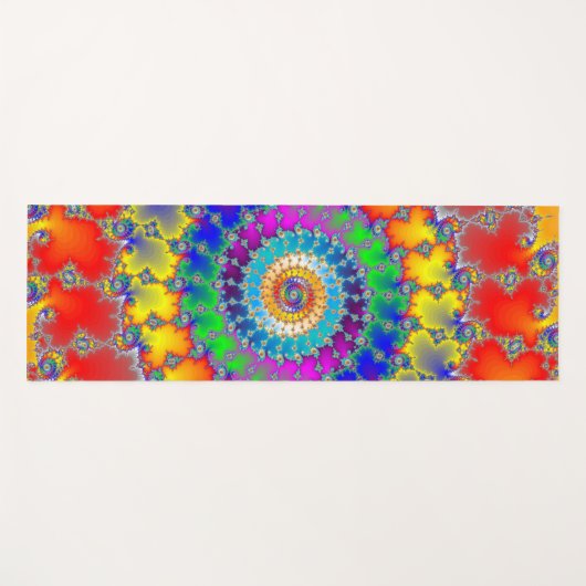 Psychedelic Fractal Yogamat (Voorkant (horizontaal))