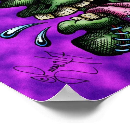 Psychedelic Frankie Fink Poster (Hoek)