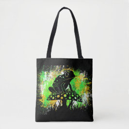 Psychedelic Frog Tote Bag