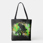 Psychedelic Frog Tote Bag (Achterkant)