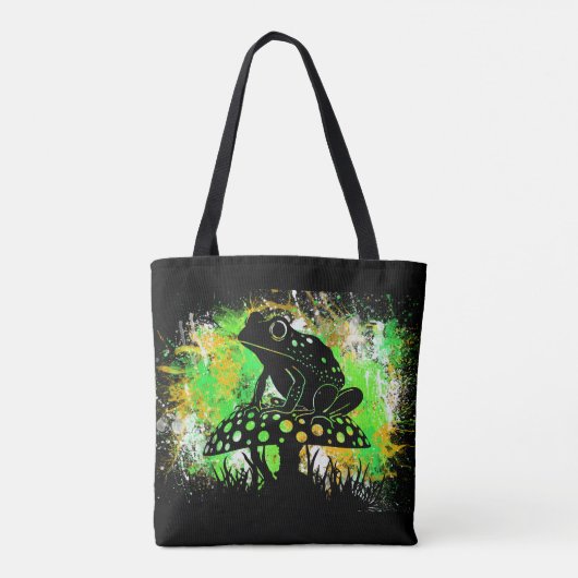Psychedelic Frog Tote Bag (Achterkant)