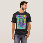 Psychedelic Frog With Lantern Traveling The Trippy T-shirt (Voorkant volledig)