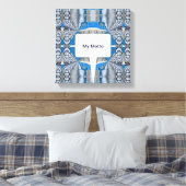 Psychedelic Fun Fractal Pattern & Text Canvas Afdruk (Insitu (Slaapkamer))