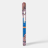 Psychedelic Fun Fractal Pattern & Text Case-Mate iPhone Case (Achterkant / Links)