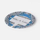 Psychedelic Fun Fractal Pattern & Text Papieren Bordje (Gekanteld)