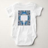 Psychedelic Fun Fractal Pattern & Text Romper (Achterkant)