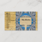 Psychedelic Fun Fractal Pattern & Text Visitekaartje (Voorkant)