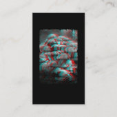 Psychedelic Fungi Vaporwave Crazy Mind Pushrooms Visitekaartje (Voorkant)