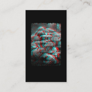 Psychedelic Fungi Vaporwave Crazy Mind Pushrooms Visitekaartje