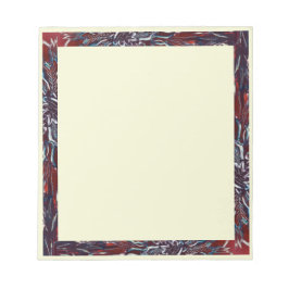 Psychedelic Funky Flower Border Notitieblok