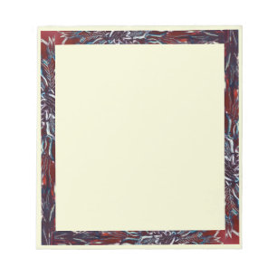 Psychedelic Funky Flower Border Notitieblok