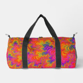 Psychedelic Funky Hippie Boho Neon Rainbow Fractal Plunjezak (Voorkant)