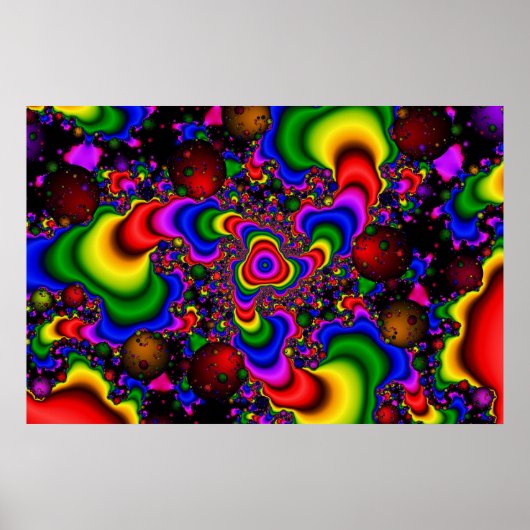 Psychedelic Galaxy Poster (Voorkant)