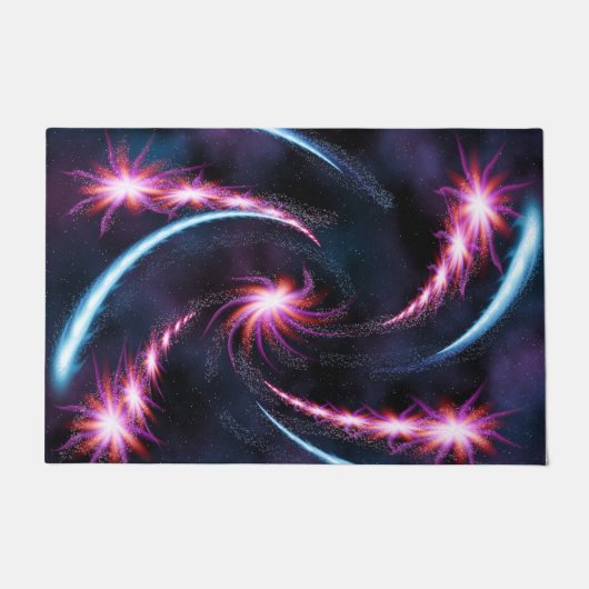 Psychedelic Galaxy Swirl Design Deurmat (Voorkant)