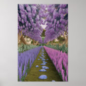 Psychedelic Garden Path Poster (Voorkant)