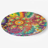 Psychedelic Garden Persoonlijk Papieren Bordje (Gekanteld)