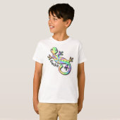 Psychedelic Gecko t-shirt (Voorkant volledig)