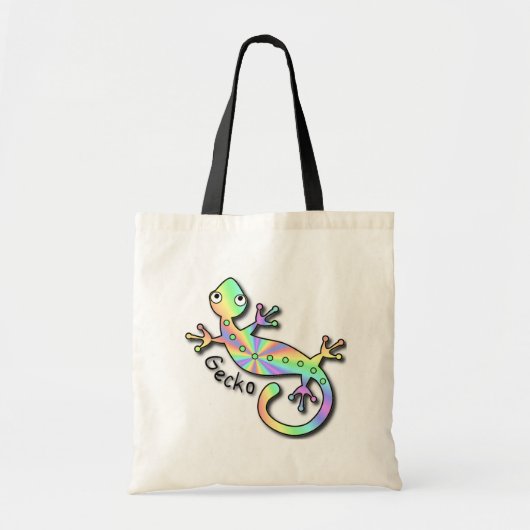 Psychedelic Gecko Tote Bag (Voorkant)