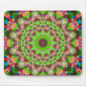 Psychedelic Geometric Mandala Ball Mousepad Muismat (Voorkant)