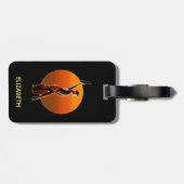 Psychedelic Ggloing Spain Flamenco Classic Dance Bagagelabel (Achterkant horizontaal)