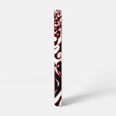 Psychedelic Ghost - Zwart wit en rood Samsung Galaxy Hoesje (Linkerkant)