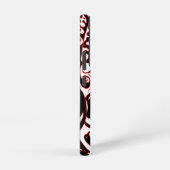 Psychedelic Ghost - Zwart wit en rood Samsung Galaxy Hoesje (Rechterkant)