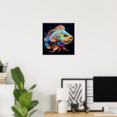 Psychedelic Giant Grouper Poster (Thuiskantoor)