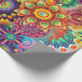Psychedelic Gift Wrapping Paper Cadeaupapier (Hoek)