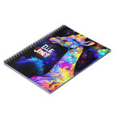 Psychedelic Giraffe editable name Notitieboek (Linkerzijde)