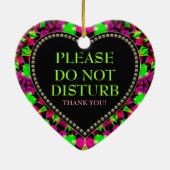 Psychedelic Girl Your Room Drug Heart Ornament (Achterkant)