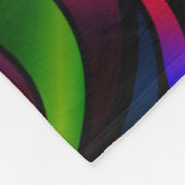 Psychedelic Glas in lood Abstract Fleece Deken (Hoek)