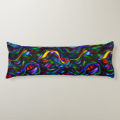 Psychedelic Glas in lood Abstract Lichaamskussen (Voorkant)