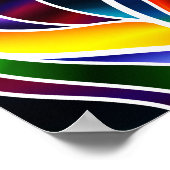 Psychedelic Glas in lood Abstract Poster (Hoek)