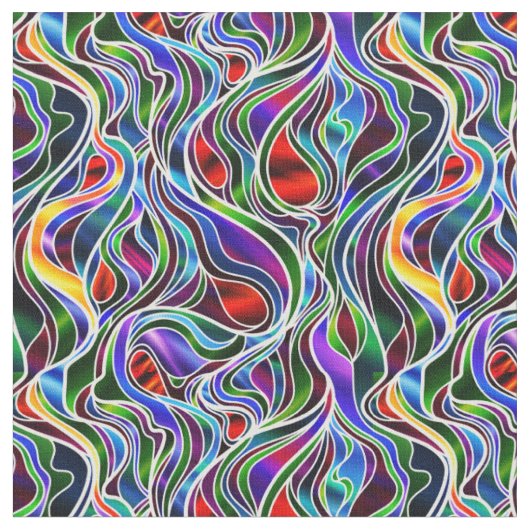 Psychedelic Glas in lood Abstract Stof (Close Up)