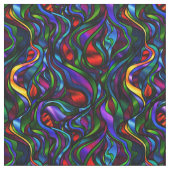 Psychedelic Glas in lood Abstract Stof (Close Up)