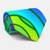 Psychedelic Glas in lood Pattern Stropdas (Opgerold)